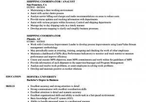 Sample Resume for Shipping and Receiving Coordinator Import Export Coordinator Resume Sample – Good Resume Examples