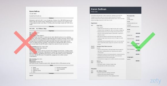 Sample Resume for Sm Department Store Retail Resume Examples (template with Skills & Experience)