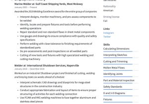 Sample Resume for Smaw Welder Position 18 Free Welder Resume Examples & Guide Pdf 2020
