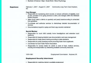 Sample Resume for social Service Case Manager Pin On Resume Template