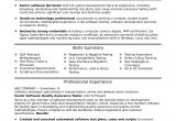 Sample Resume for software Tester 2 Years Experience Experienced Qa software Tester Resume Sample Monster.com