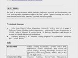 Sample Resume for software Tester 2 Years Experience Testing Resume Sample – Good Resume Examples