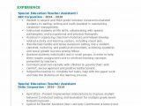Sample Resume for Special Education Teacher assistant Special Education Teacher assistant Resume Samples