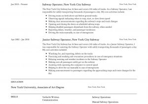 Sample Resume for Subway Restaurant Worker Subway Operator Resume [ 12 Samples ] Pdf