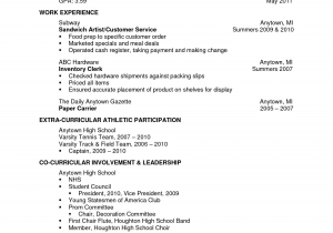 Sample Resume for Subway Restaurant Worker Subway Sandwich Artist Resume Sample to View Further