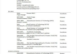 Sample Resume for Summer Job College Student 7 Summer Job Resume Templates Free Samples Examples