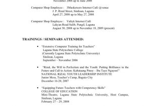 Sample Resume for Summer Job College Student Philippines Resume format for Undergraduate Philipines