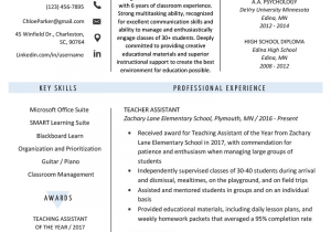 Sample Resume for Teacher Aide Position Teacher assistant Resume Sample & Writing Tips