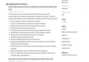 Sample Resume for Teachers with Experience Teacher Resume & Writing Guide   12 Examples Pdf 2020
