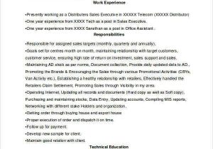 Sample Resume for Telecom Sales Executive 43 Sales Resume Templates