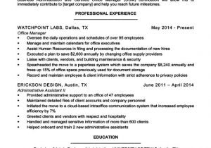 Sample Resume for top Management Position 12 13 Resume for Managers Position