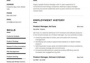 Sample Resume for top Management Position Product Manager Resume Sample Template Example Cv