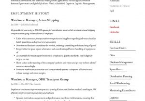 Sample Resume for top Management Position Warehouse Manager Resume & Writing Guide