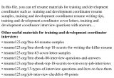 Sample Resume for Training and Development Coordinator top 8 Training and Development Coordinator Resume Samples