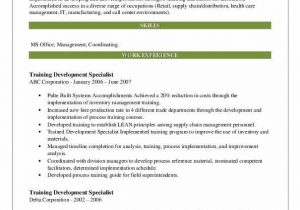 Sample Resume for Training and Development Specialist Pdf Training Development Specialist Resume Samples Sample Resume for Training and Development Specialist Pdf Training Development Specialist Resume Samples