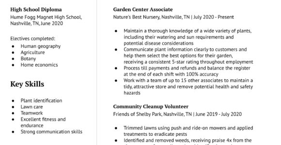 Sample Resume for Tree Growing Specialist Landscape Worker Resume Examples In 2022 – Resumebuilder.com