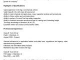 Sample Resume for Truck Driver with No Experience Driver Resumes: Class B Truck Driver Resume Sample