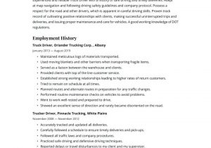 Sample Resume for Truck Driver with No Experience Truck Driver Resume Examples & Writing Tips 2021 (free Guide)