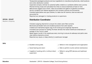 Sample Resume for Truck Driver with No Experience Truck Driver Resume Samples All Experience Levels Resume.com …