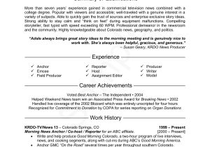 Sample Resume for Tv News Producer News Reporter Resume Sample – Flipbook by Fliphtml5