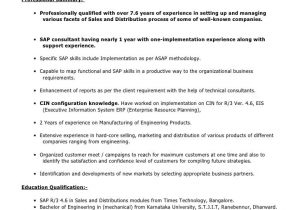 Sample Resume for Two Year Experience Sample Resume format for 2 Years Experience In Testing