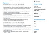 Sample Resume for Ui Developers with 1 Year Experience Front End Developer Resume [guide & Examples] – Jofibo