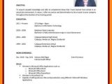 Sample Resume for Undergraduate College Student with No Experience 12 13 Cv Samples for Students with No Experience