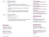 Sample Resume for Undergraduate Nursing Student Nursing Student Resume Example with Content Sample Craftmycv
