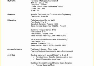 Sample Resume for Undergraduate Student with No Experience 6 Resume Templates College Student No Job Experience