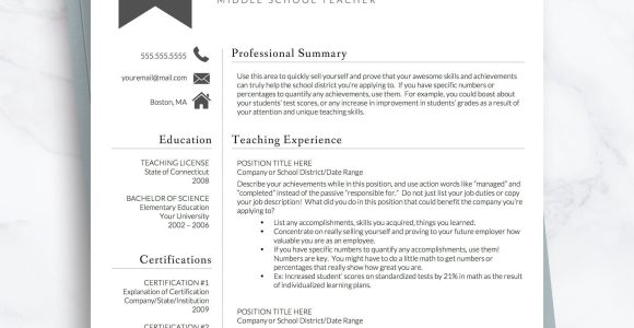 Sample Resume for University Teaching Positions Teacher Resume Template for Word & Pages Teacher Cv Template – Etsy.de