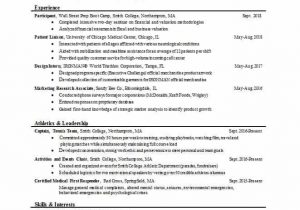 Sample Resume for Us University Application Nuik Noke Best Resume Templates for College Students