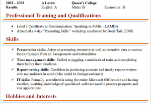 Sample Resume for Us Visa Application Curriculum Vitae for Visa Application