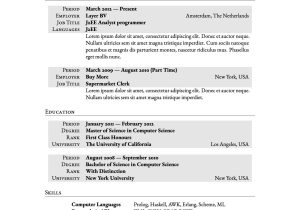 Sample Resume for Usa Job Application Latex Templates – Cvs and Resumes