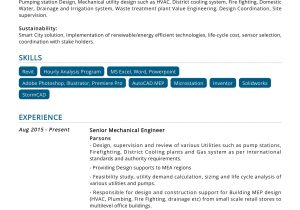 Sample Resume for Use In Feasibility Study Senior Mechanical Engineer Sample Resume 2022 Writing Tips …