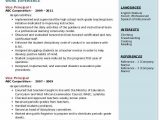 Sample Resume for Vice Principal In India Vice Principal Resume Samples