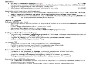 Sample Resume for Vlsi Verification Engineer Fresher Frontend-sample-resume – Vlsi