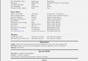 Sample Resume for Voice Over Artist why You Must Experience