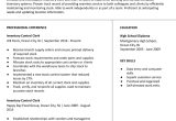Sample Resume for Warehouse Inventory Clerk Inventory Control Clerk Resume Examples In 2022 – Resumebuilder.com