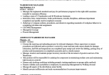Sample Resume for Warehouse Manager In India Warehouse Manager Resume Sample