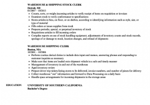 Sample Resume for Warehouse Shipping and Receiving Shipping and Receiving Resume Mryn ism
