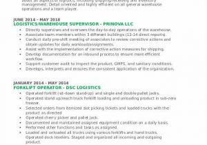 Sample Resume for Warehouse Supervisor Position Warehouse Supervisor Resume Examples Best Resume Ideas