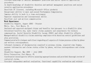 Sample Resume for Working with Developmental Disabilities Resume Samples Disability Support Resume Sample