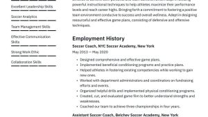 Sample Resume for Youth Little League Coach soccer Coach Resume Examples & Writing Tips 2022 (free Guide)