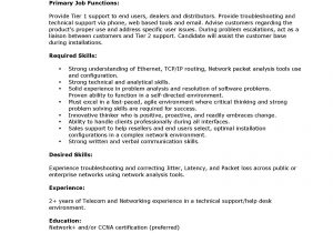 Sample Resume format for Desktop Support Engineer Desktop Support Engineer Resume Pdf format