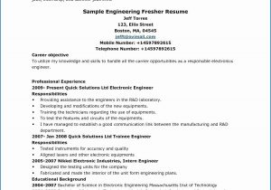 Sample Resume format for Engineering Students 11 Resume Samples for Mechanical Engineering Students Check More …