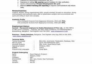 Sample Resume format for Experienced software Test Engineer 5 Years Testing Experience Resume format , #experience #format …