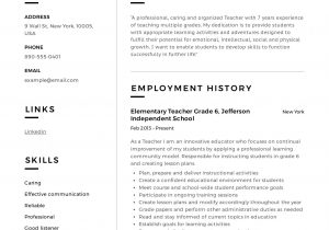 Sample Resume format for Experienced Teachers Experienced Teacher Resume