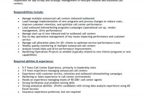 Sample Resume format for Freshers Call Center Job 11 12 Sample Call Center Agent Resume Lascazuelasphilly