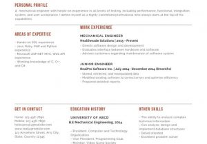 Sample Resume format for Freshers Engineers Best Sample Mechanical Engineer Fresher Resume