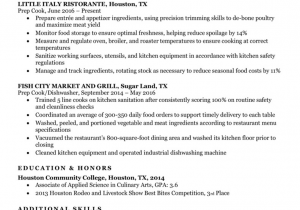 Sample Resume format for Indian Cook Prep Cook Resume Sample & Writing Tips